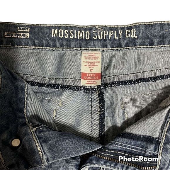 Mossimo Supply Co. Skinny Fit Jeans Juniors Size 17 Good Used Condition - Picture 2 of 3